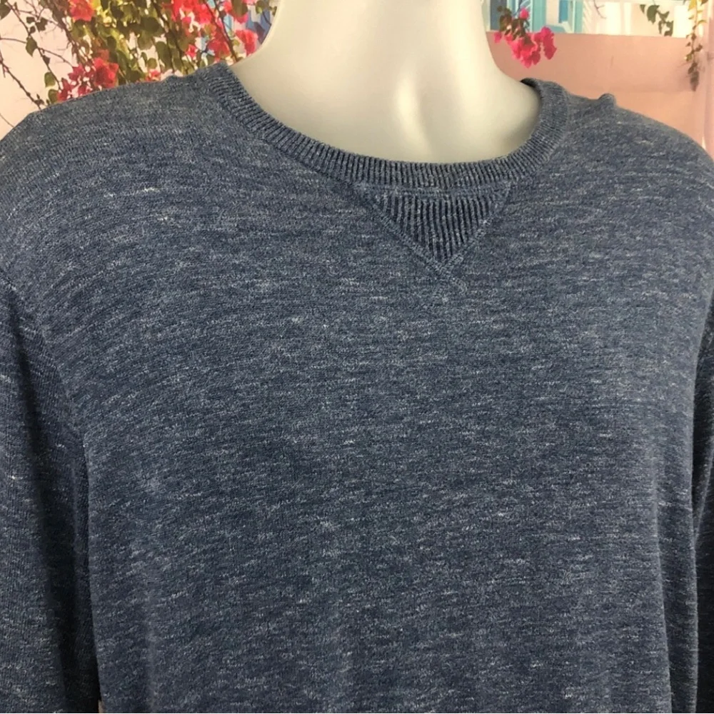 J. Crew Heather Blue Crewneck Sweater